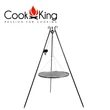 Kép 1/2 - Cook King 60 cm-es Grillrács 180 cm-es Állvánnyal és Csörlővel