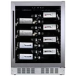 Kép 1/3 - Dunavox 40 Palackos Borhűtő Flow-40 Inox