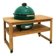 Kép 3/3 - Akácfa asztal görgővel Big Green Egg L tojáshoz