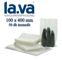 LAVA Szalámi vákuumfólia 100x400 mm Texturált (50db)