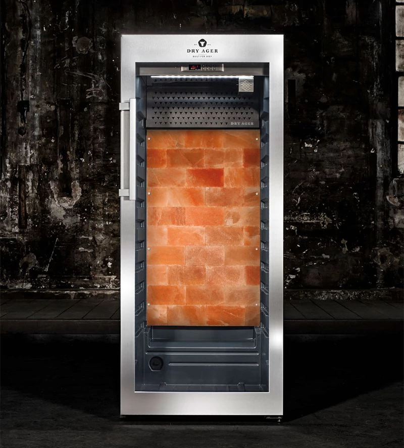 Dry Ager húsérlelő szekrény DX 1000 Premium S SmartAging® + LED SÓTÉGLAFAL